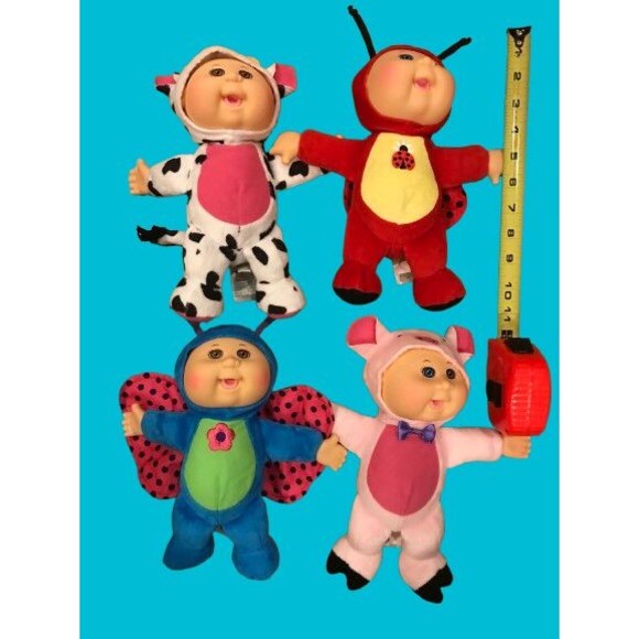 Cabbage Patch Kids Collectible Cuties Ladybug, Butterfly, Cow & Pig - Picture 1 of 12